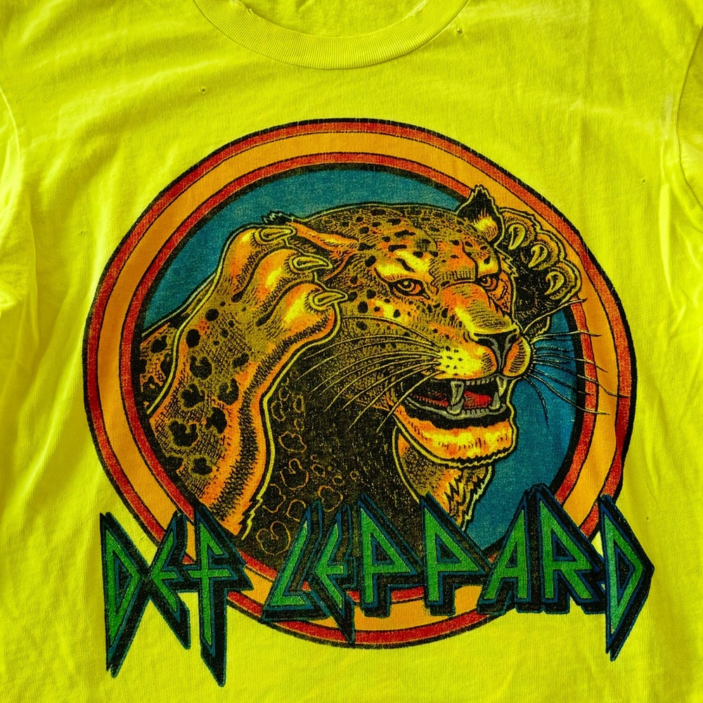 Vintage Def Leppard Crop Tshirt by MadeWorn